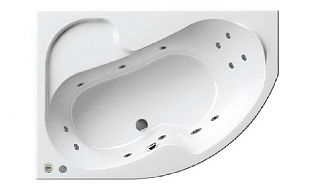 Акриловая ванна с гидромассажем Ravak Rosa I 160x105х45 L/R