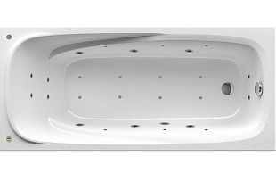 Акриловая ванна с гидромассажем Ravak Vanda II 160x70х43