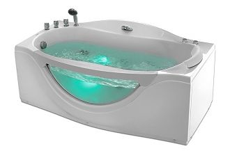 Акриловая ванна с гидромассажем Gemy G9072 B L