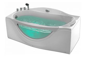 Акриловая ванна с гидромассажем Gemy G9072 C L