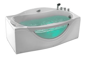 Акриловая ванна с гидромассажем Gemy G9072 C R