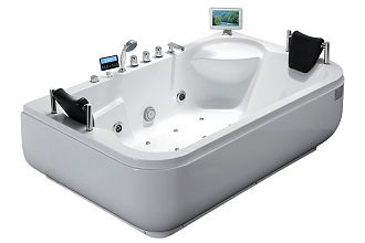 Акриловая ванна с гидромассажем Gemy G9085 O R
