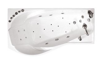 Ванна акриловая с гидромассажем джакузи Triton Мишель 180х96х47 LR