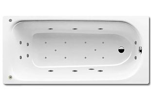 Стальная ванна с гидромассажем Kaldewei Advantage Saniform Plus 363-1 с покрытием Anti-Slip и Easy-Clean