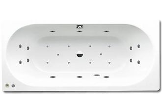 Стальная ванна с гидромассажем Kaldewei Classic Duo 110 с покрытием Easy-Clean