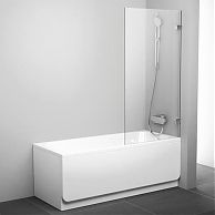 Шторка на ванну Ravak BVS1-80 Transparent, фурнитура хром