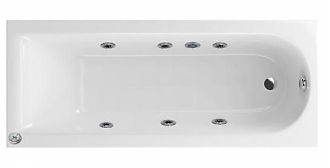 Ванна акриловая с гидромассажем Excellent Actima Aurum 150x70x44
