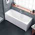 Ванна акриловая с гидромассажем Excellent Actima Aurum 150x70x44