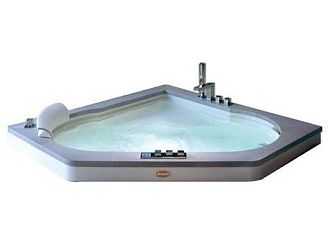 Акриловая ванна с гидромассажем Jacuzzi Aura 160x160 9F43-483A