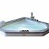 Акриловая ванна с гидромассажем Jacuzzi Aura 160x160 9F43-483A