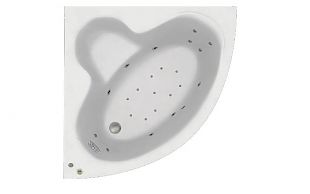 Ванна акриловая с гидромассажем С-bath Aurora 120x120x42