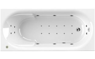 Ванна акриловая с гидромассажем Cezares Arno 170x80x45