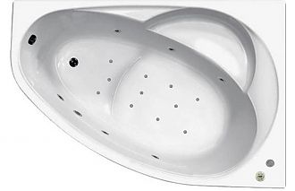 Акриловая ванна с гидромассажем Vagnerplast Flora 150x100x43 R