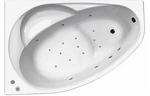 Акриловая ванна с гидромассажем Vagnerplast Flora 150x100x43 L
