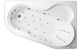 Акриловая ванна с гидромассажем Vagnerplast Selena 147x100x43 R