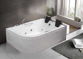 Ванна акриловая с гидромассажем WW HB DUMMER 170/120 WT 170*120*59