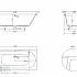 Ванна из искусственного камня Salini ORNELLA AXIS S-Stone 180x80х47 (матовая)