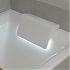 Подголовник для ванны White (LED + фиксация цвета)