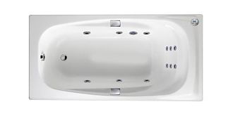 Ванна чугунная с гидромассажем  Delafon Super Repos 180x90x43