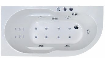 Гидромассажная ванна Royal Bath Azur 170x80 (Левая)