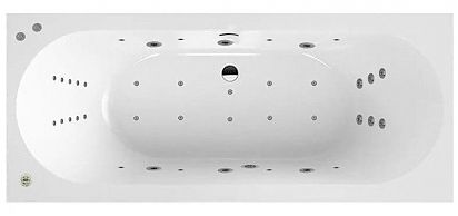 Ванна из искусственного камня Salini ORNELLA KIT AXIS S-Sense 190x90х49 (глянцевая)