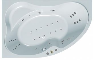 Акриловая ванна с гидромассажем Kolpa-San Lulu 170x100x53 (L и R)