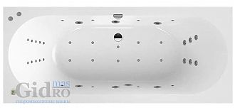 Ванна из искусственного камня Salini ORNELLA AXIS S-Sense 170x75х46 (глянцевая)