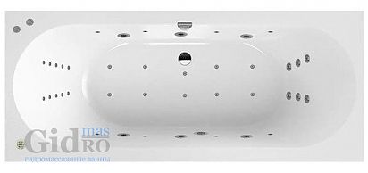 Ванна из искусственного камня Salini ORNELLA AXIS S-Sense 190x90х49 (матовая)