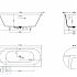 Ванна из искусственного камня Salini ORNELLA KIT AXIS S-Sense 170x75х46 (глянцевая)