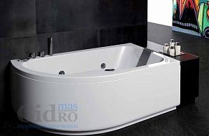 Гидромассажная ванна Glass Pop E1 160х100x43.50 (Whirlpool) +смеситель.