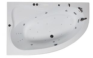 Ванна акриловая с гидромассажем Aquanet Luna 155x100x45 L