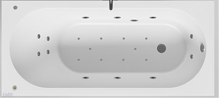Ванна из искусственного камня Salini ORNELLA S-Sense 160x70х39 (глянцевая)