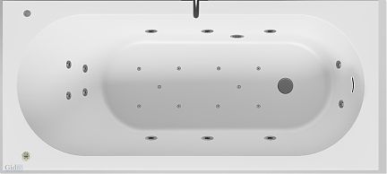 Ванна из искусственного камня Salini ORNELLA KIT S-Stone 170x80х47 (матовая)