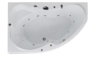 Ванна акриловая с гидромассажем Aquanet Capri 170x110x49 L