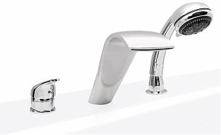 Смеситель на борт ванны NIAGARA (White)