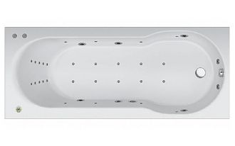 Ванна акриловая с гидромассажем джакузи AMPM  X-Joy 170x70x45