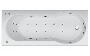 Ванна акриловая с гидромассажем джакузи AMPM  X-Joy 170x70x45