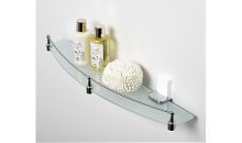 Leine K-5044WHITE Полка стеклянная с бортиком