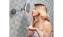 K-1004 Зеркало с LED-подсветкой, 3-х кратным увеличением