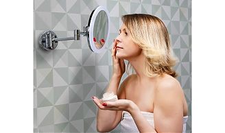 K-1004 Зеркало с LED-подсветкой, 3-х кратным увеличением