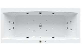 Ванна акриловая с гидромассажем Alpen Vesta 180х80х52