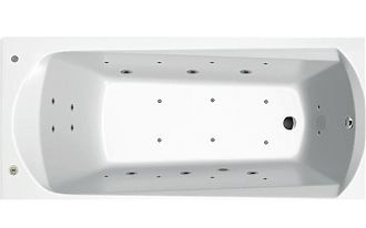 Акриловая ванна с гидромассажем Ravak Domino 170x75х46