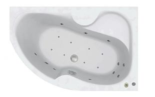 Ванна акриловая с гидромассажем  С-bath Atlas 150x105x47 R