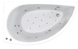 Ванна акриловая с гидромассажем С-bath Aqua 140x750/800x38 L